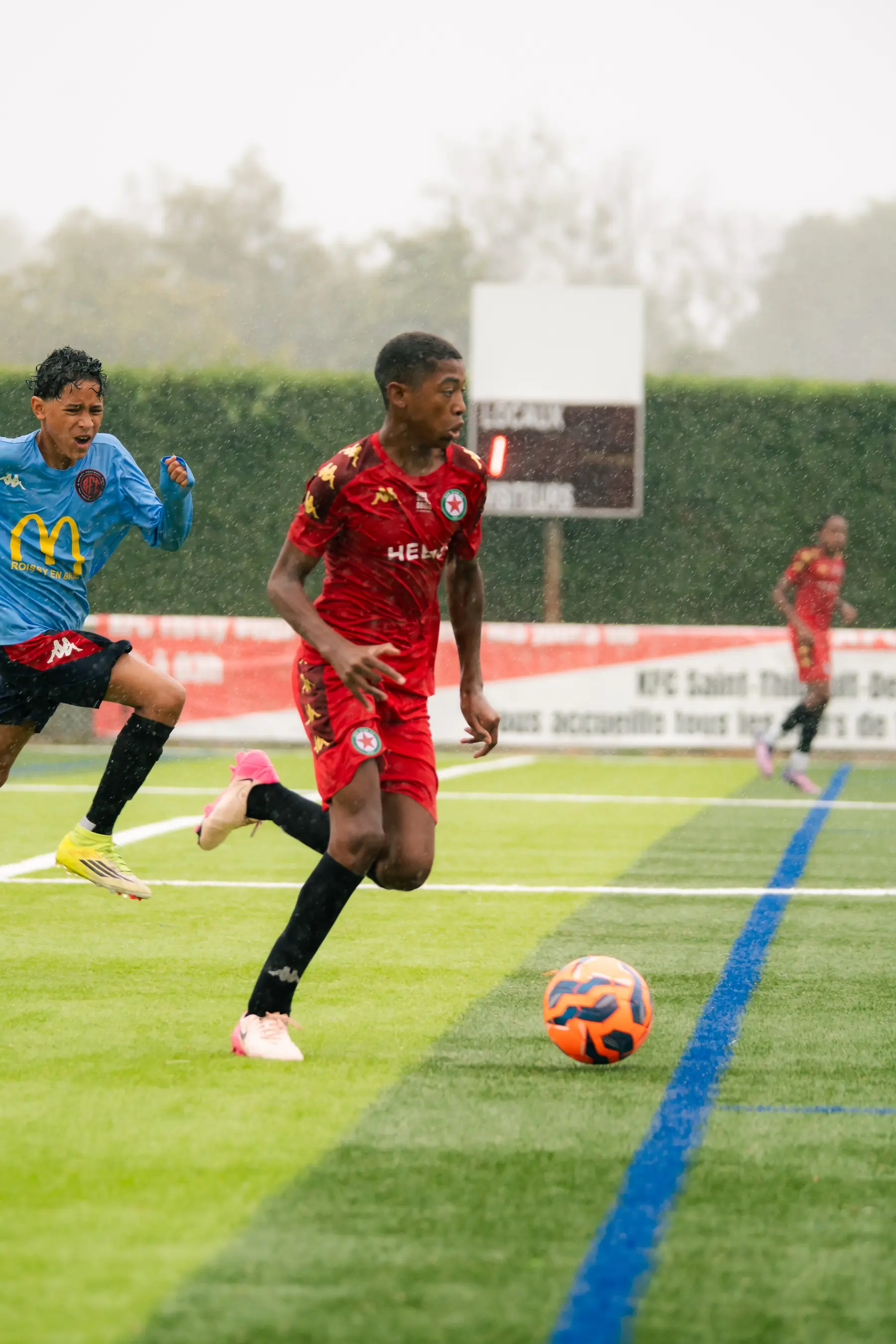 Match de la Paname Cup U14 2026 sous la pluie