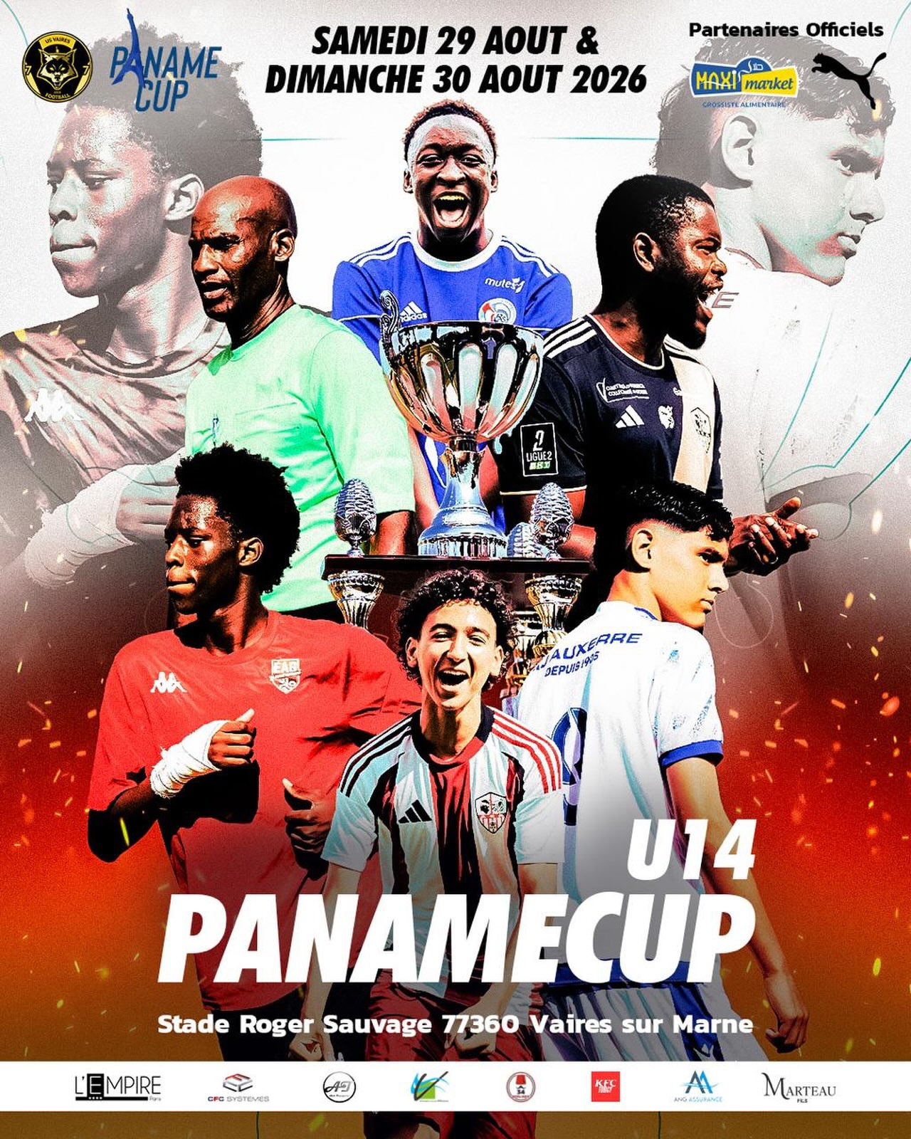 Affiche officielle de la Paname Cup U14 2026