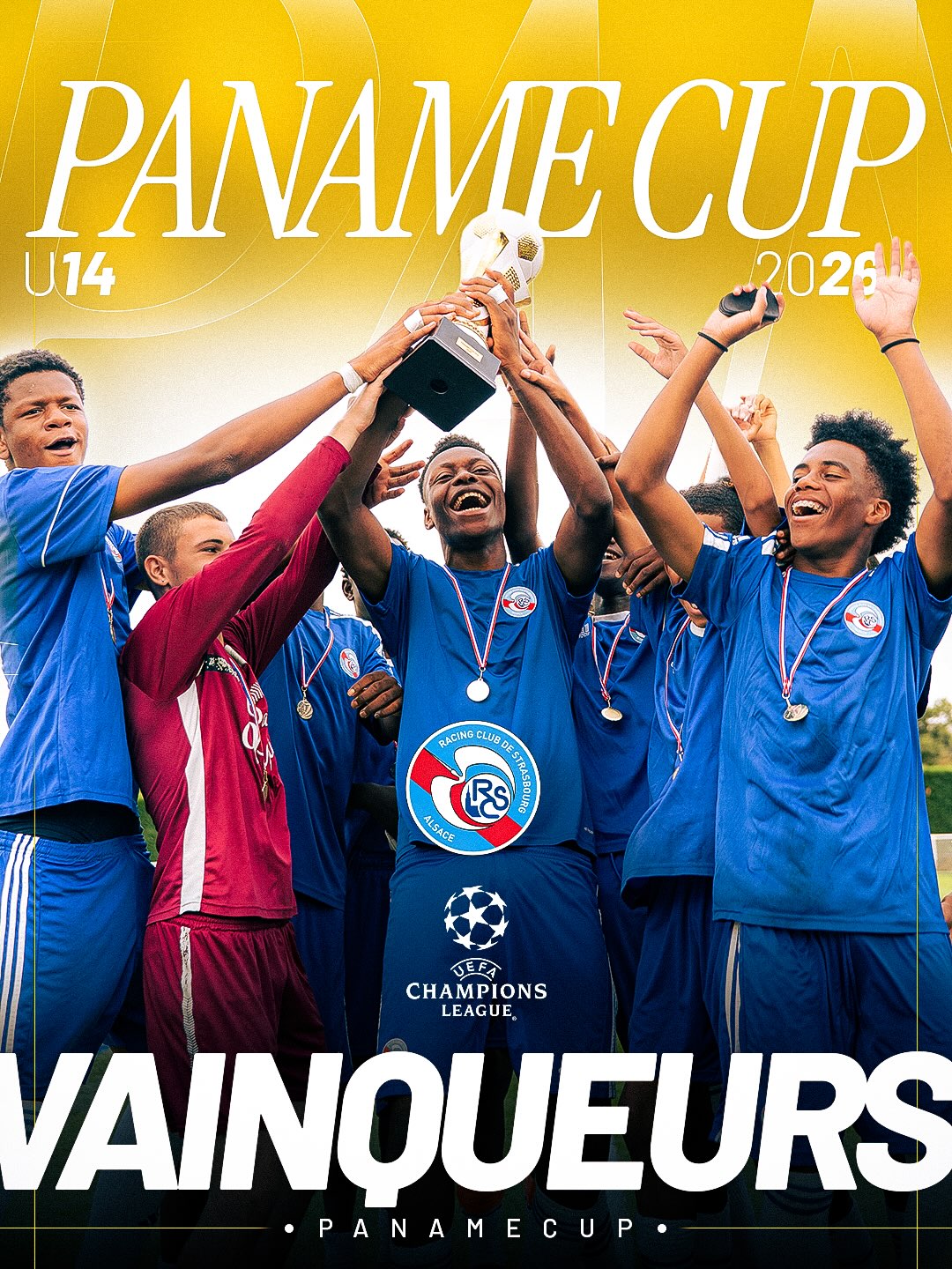 RC Strasbourg, vainqueur Champions League de la Paname Cup U14 2026